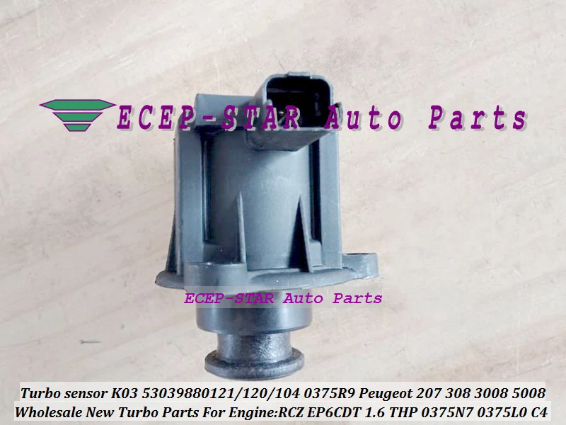 Turbo Sensor 53039700121 5303-970-0120 5303-988-0120 V75807898001 V75466758005 V75649448002 A7F003L01A For Citroen DS3 C4 1.6L