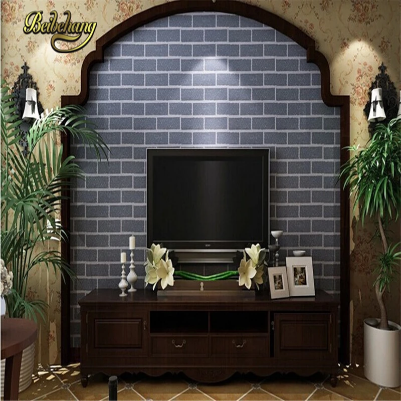 beibehang brick rustic TV background brick wall paper rolls Papel de parede for walls 3d mural wallpaper for walls wall-paper