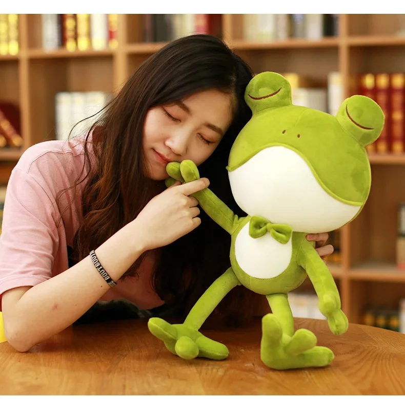 

about 50cm cute cartoon frog plush toy soft doll birthday gift w2219