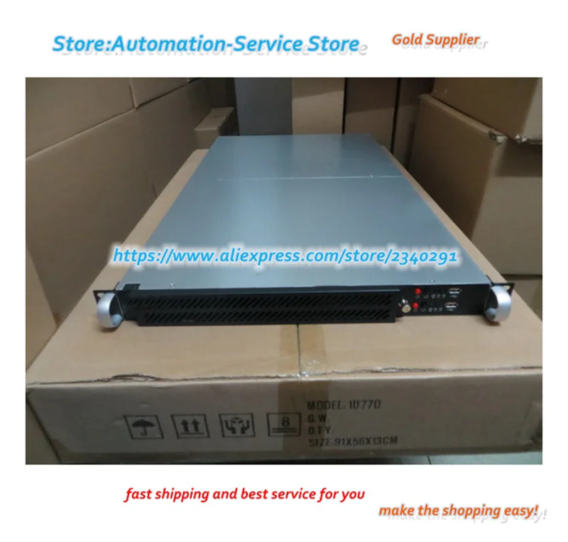 1U770 Double IDC Rack Type Server Industrial Control Mail Server Case