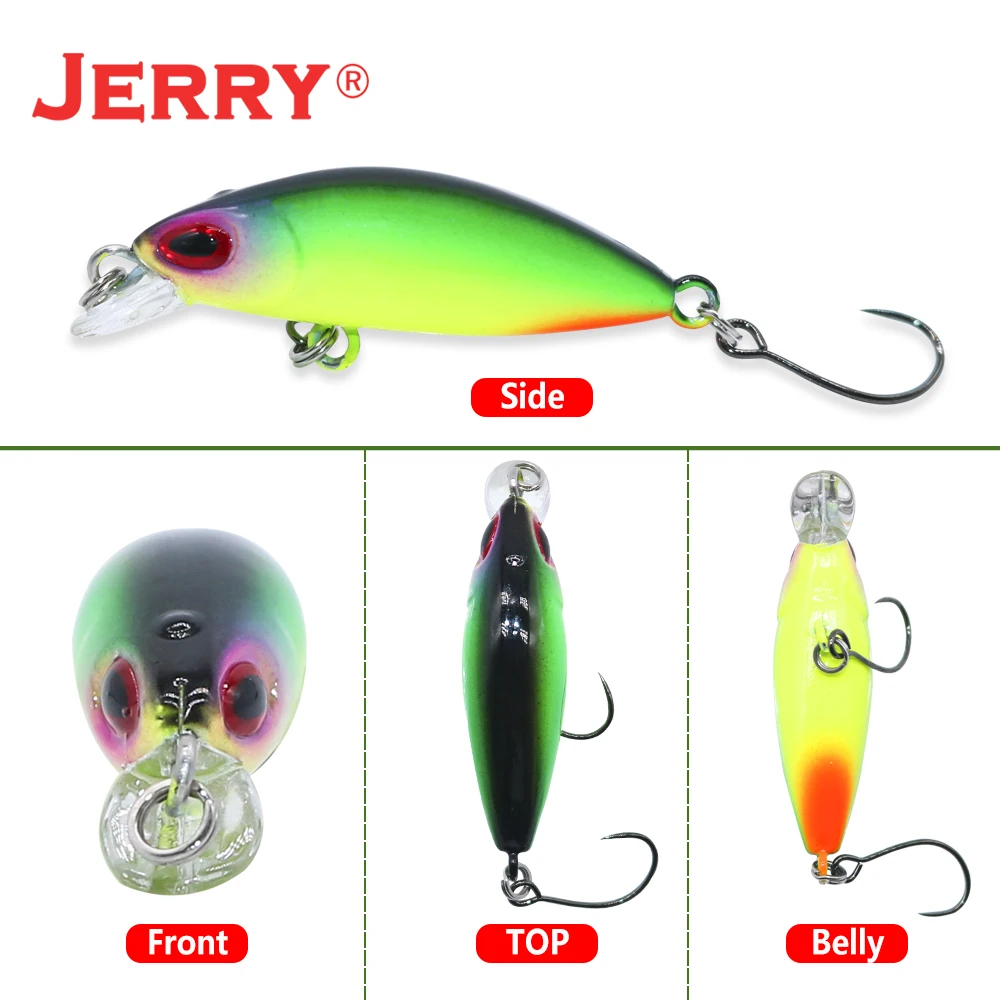 Jerry Diamond Trout Micro Wobbler Crank Fishing Lures Floating Ultralight Stream Area Rock 35mm 1.8g Artificial Bait