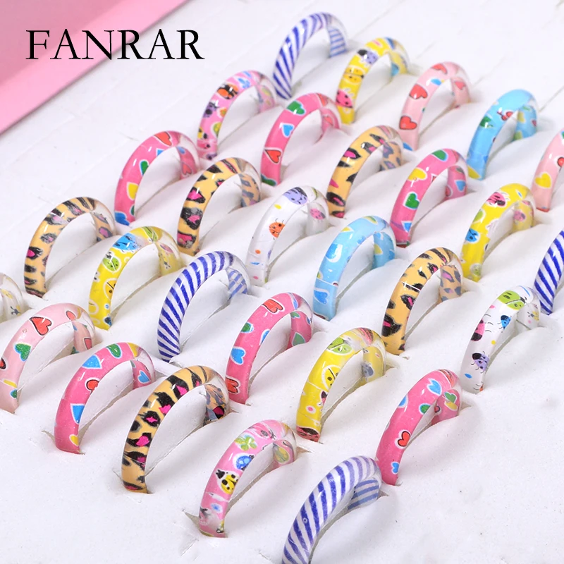 10/20Pcs Simple Statement Fashion jewelry Accessories love stripes leopard fine Rings for women gift Dome Rings Dropshipping