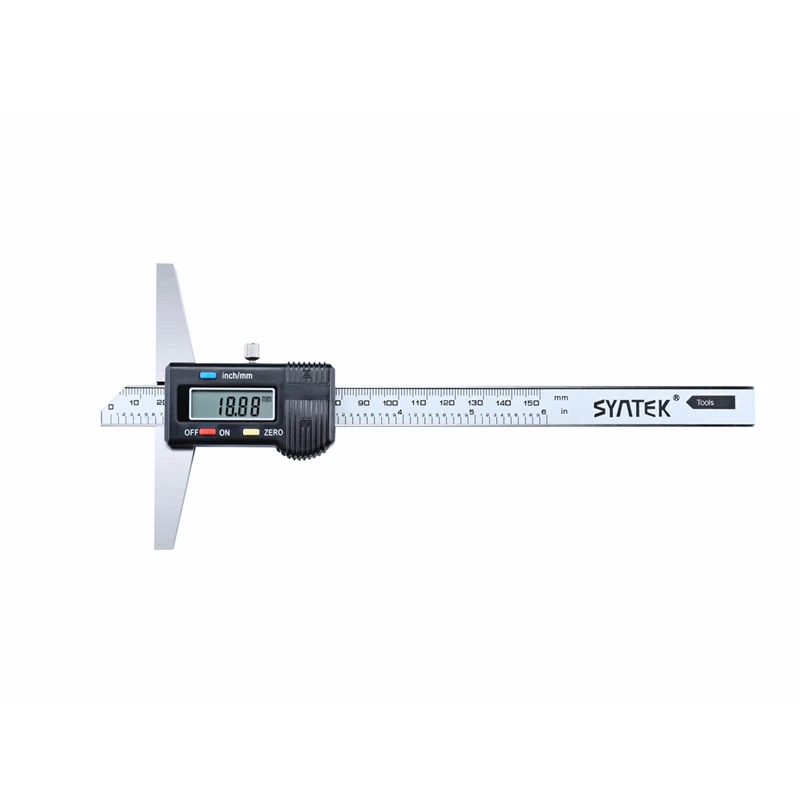 0.01mm Electronic Digital Depth Gauge 0-150mm LCD Digital Depth Vernier Caliper 6\