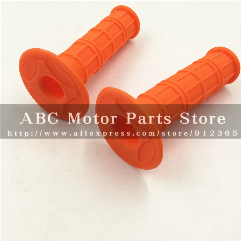 Motorcycle Orange Colour Handle Girps For Motocross Dirt Pit Bike Scooter ATV Quad 22MM/24MM