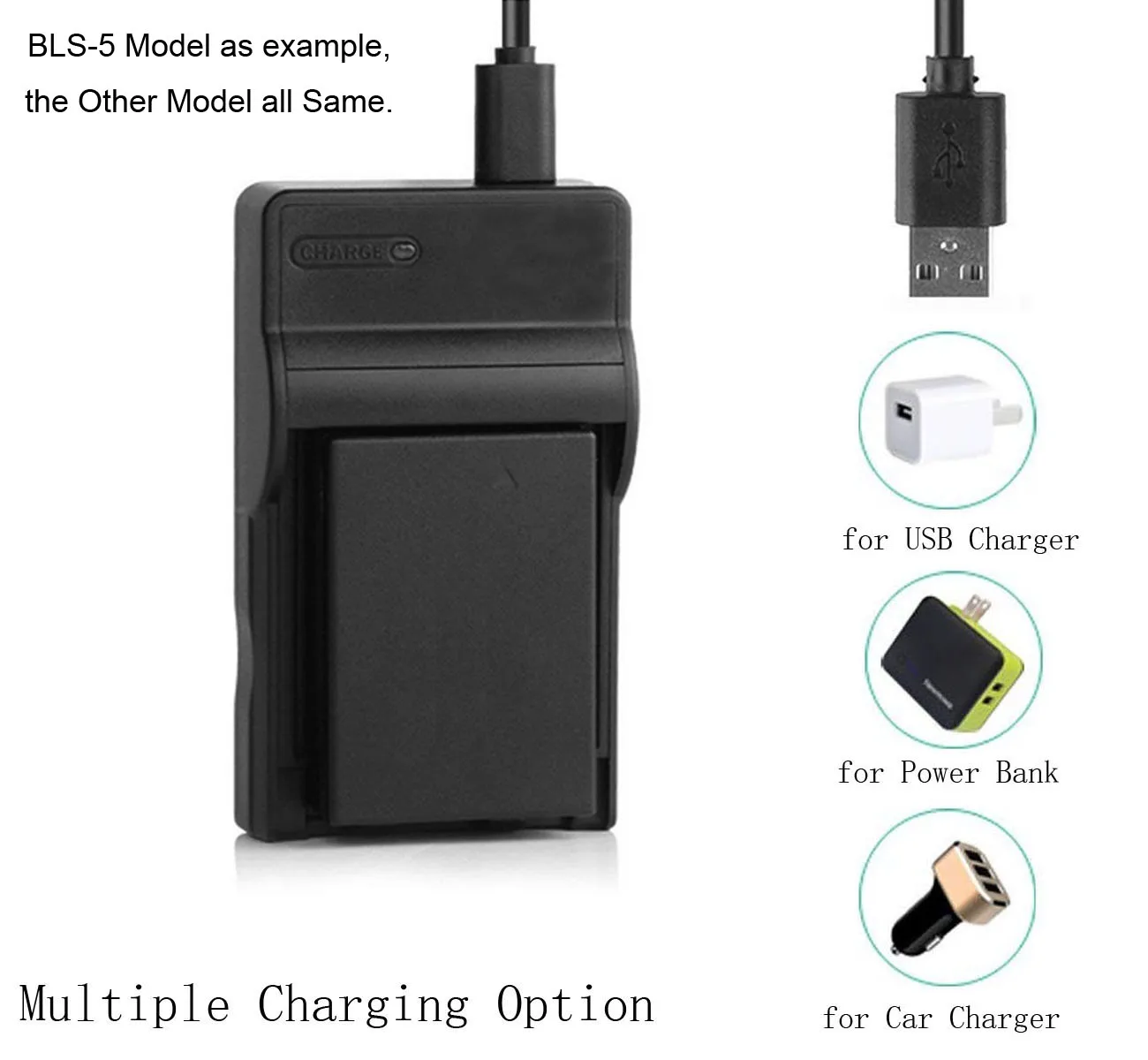Battery Charger for JVC Everio GZ-MG630AU, GZ-MG630RU, GZ-MG630SU, GZ-MG670BU, GZ-MG680BU, GZ-MG730BU Camcorder