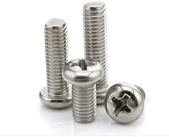 

200pcs/lot M1.2*2.5/3 carbon steel plating nickle phillips pan head silver small machine screws for phone watch repair kit179