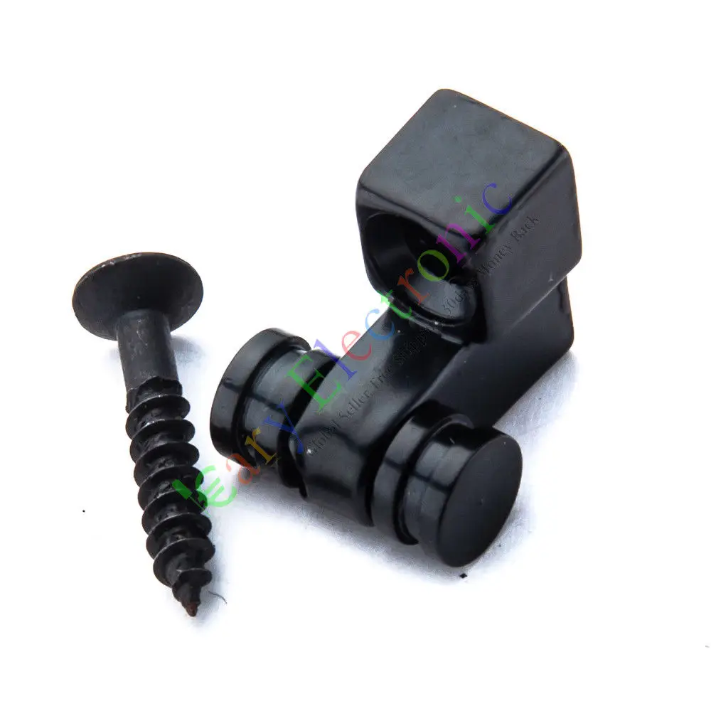 الجملة والتجزئة 4PC الأسود الغيتار الكهربائي الرقبة الكرة الصحافة زر المسمار أجزاء الآلات الموسيقية حرية الملاحة