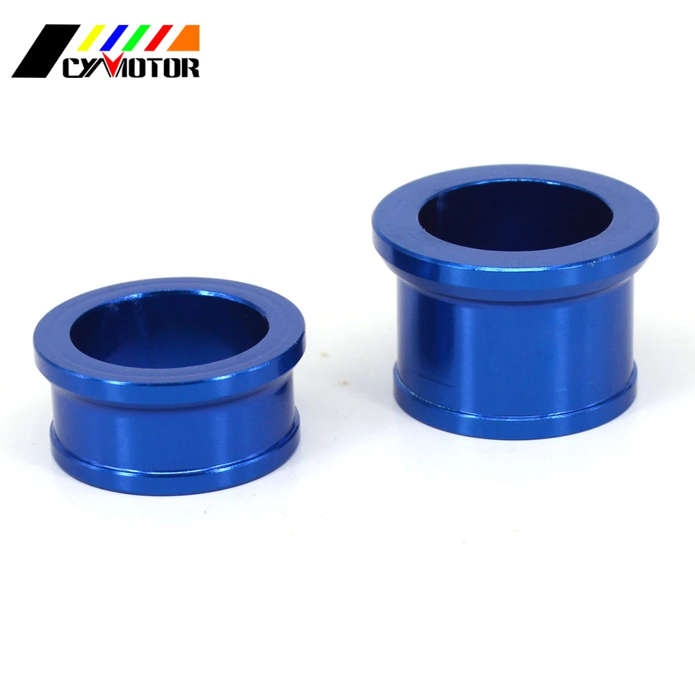 CNC Blue Billet Front Wheel Hub Axle Spacers for YAMAHA YZ YZ125 YZ250 08-2020 YZF YZ250F YZ450F 2008-2013 YZX YZ250X YZ125X