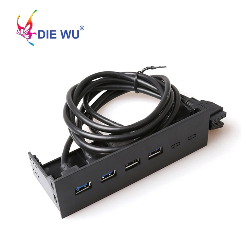 4 USB 3.0 hub USB front panel 20 Pin Connector Adapter Bracket cable Computer accessories for PC Motherboard cable