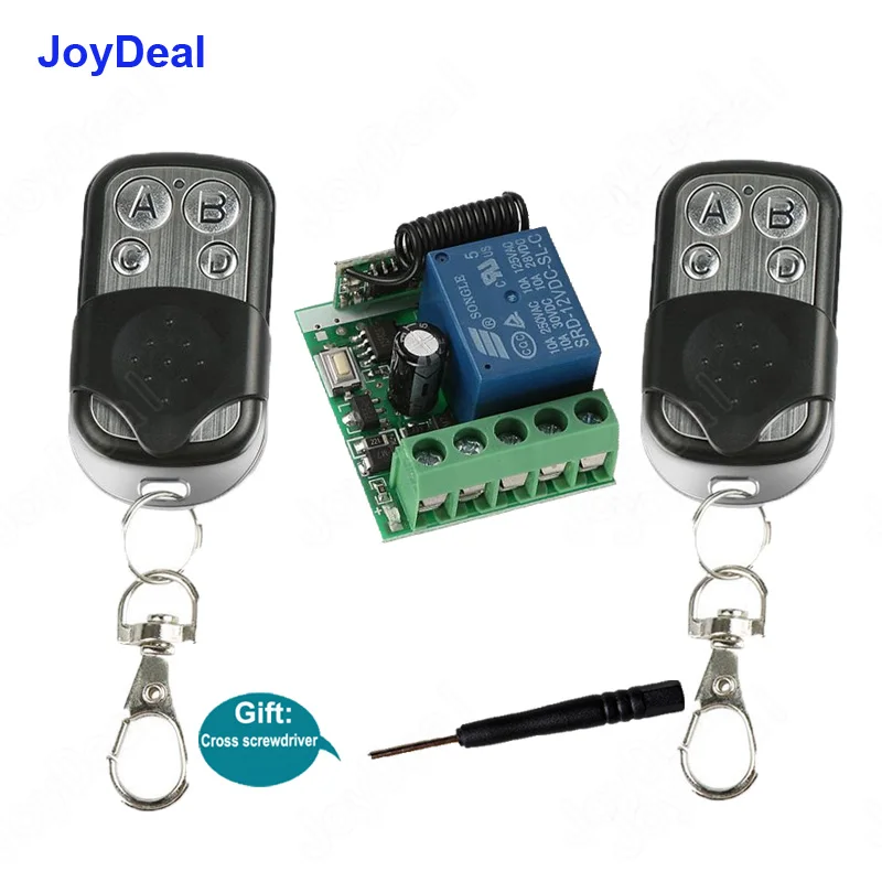 433Mhz Universal RF Wireless Remote Control Switch 1527 Learning Code Transmitter And Receiver Module For Electric Gate Door Key