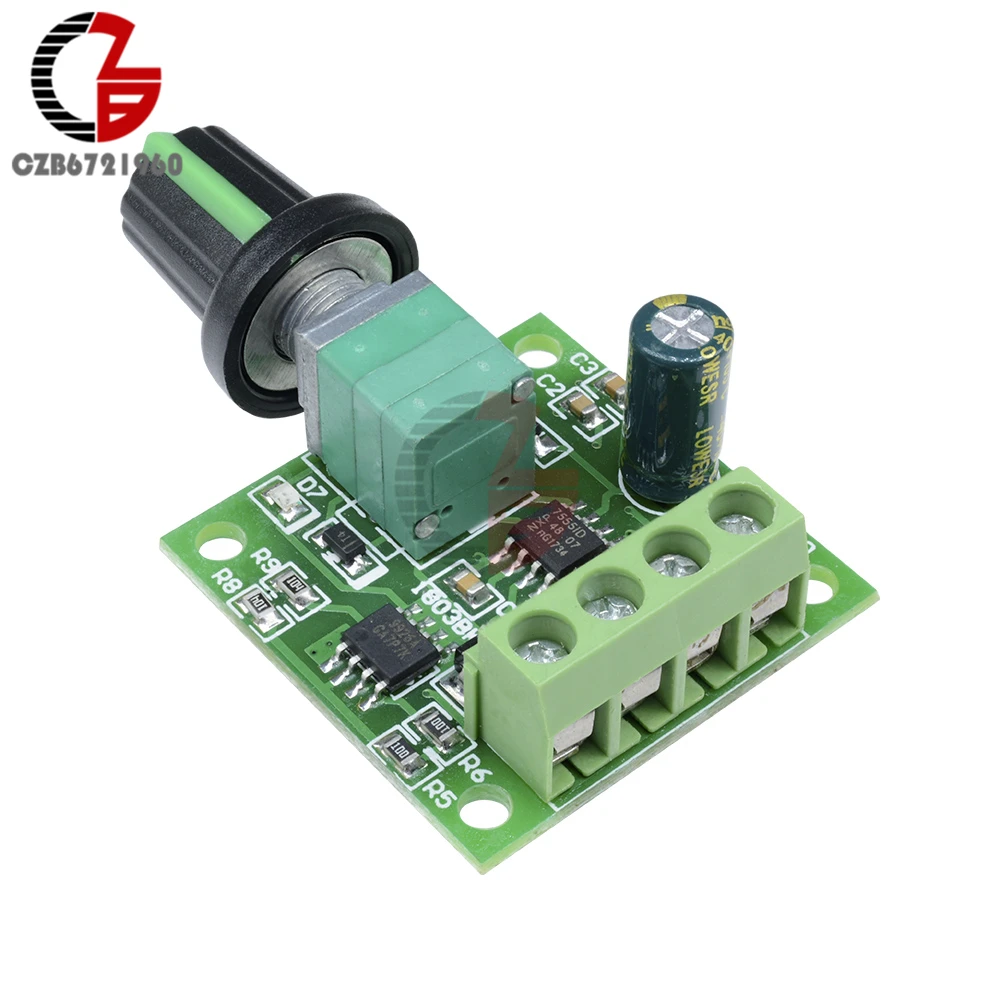 30W Voltage Regulator 2A DC 1.8V -15V PWM Motor Speed Controller Regulator Fan Speed Control Switch PWM Adjustable Drive 5V 12V