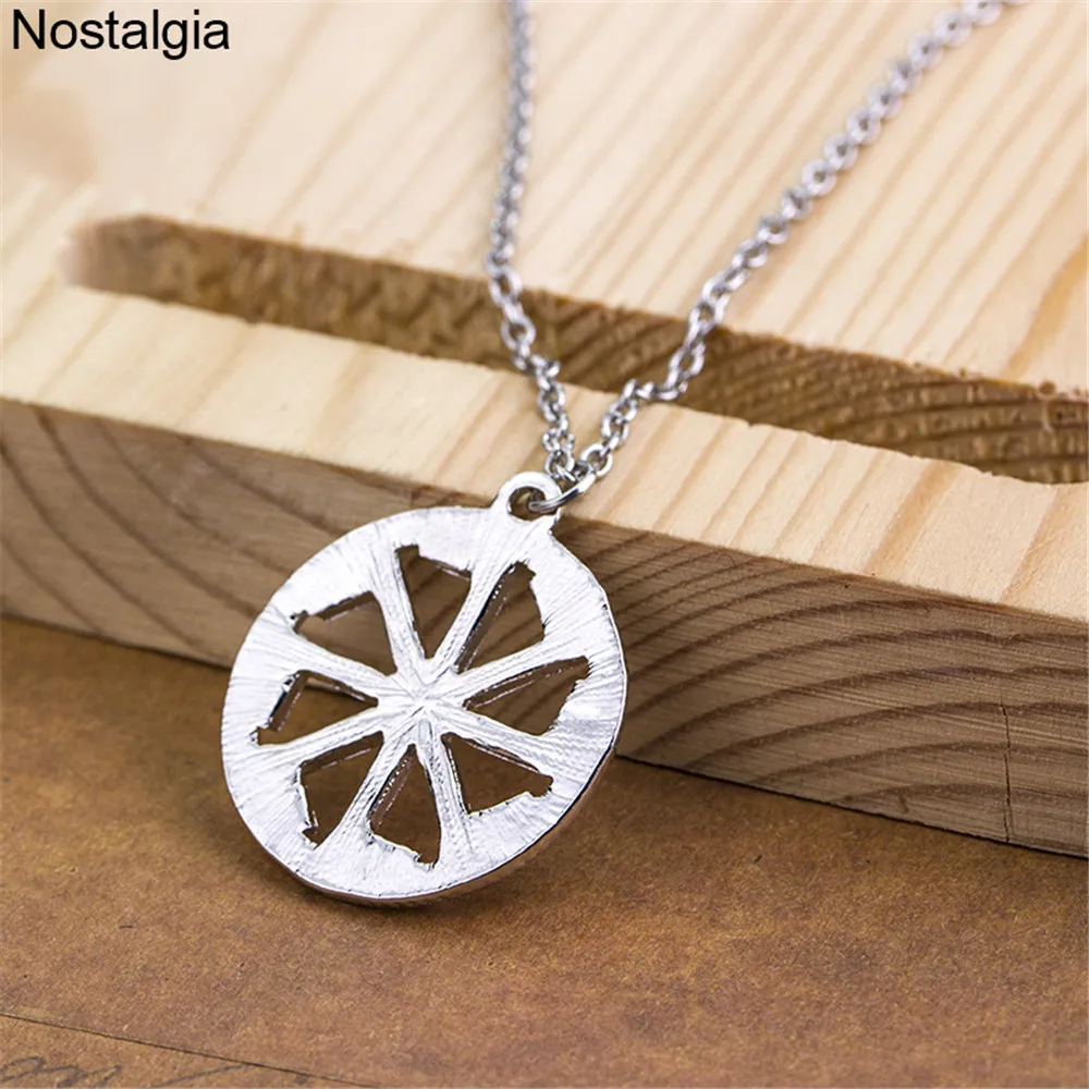 Nostalgia Kolovrat Symbol Slavic Pendants Necklaces Jewelry Making Amulets And Talismans