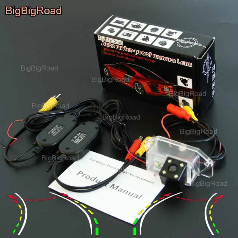 BigBigRoad Car Intelligent Dynamic Track Rear View Camera For Mitsubishi Lancer EX / Evolution X / Lancer IO 2005--2012