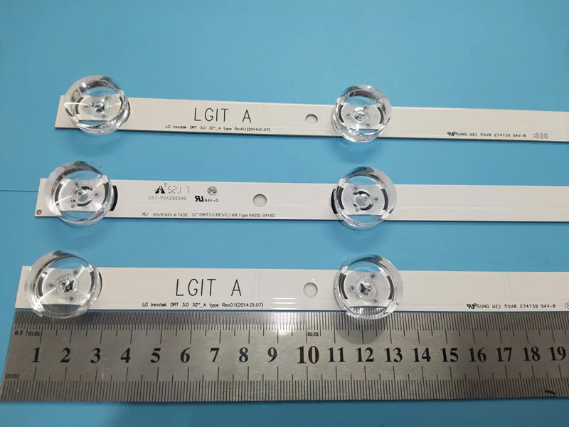 TV Backlight Strip For LG 32LF550U 32LF560U 32LF562U LED Strip Kit Bars For LG 32LF564U 32LF580U 32LF620U Lamps Band LED Matrix