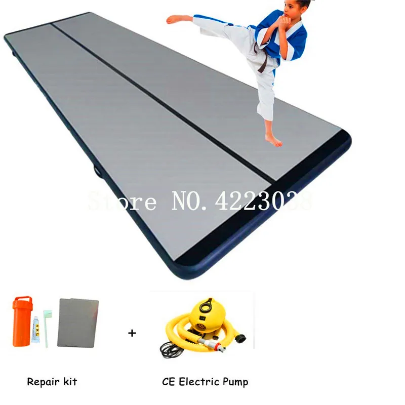 Gratis Verzending 4 m * 1*0.2 m Opblaasbare Air Track Gymnastiek Tumbling Mat, training, Cheerleading, Yoga, Taekwondo