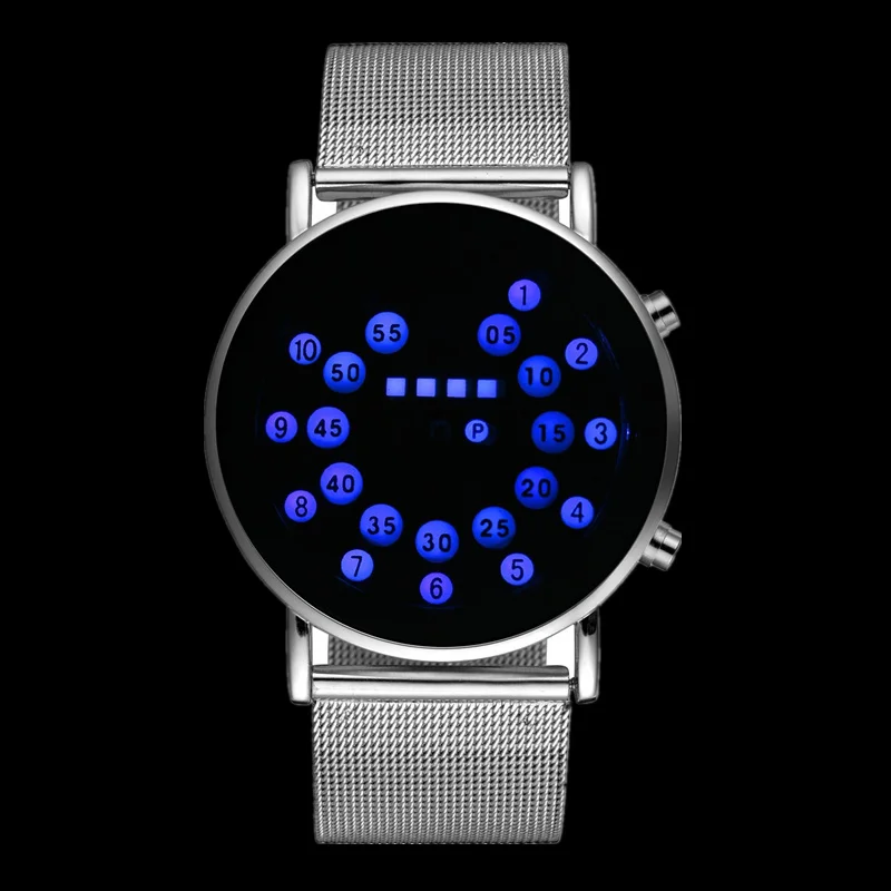 

Hot Sale Binary Watch Men Digital Watch Luxury Creative Men's Electronic Watch Men Fashion Sport Watches Clock Reloj Hombre