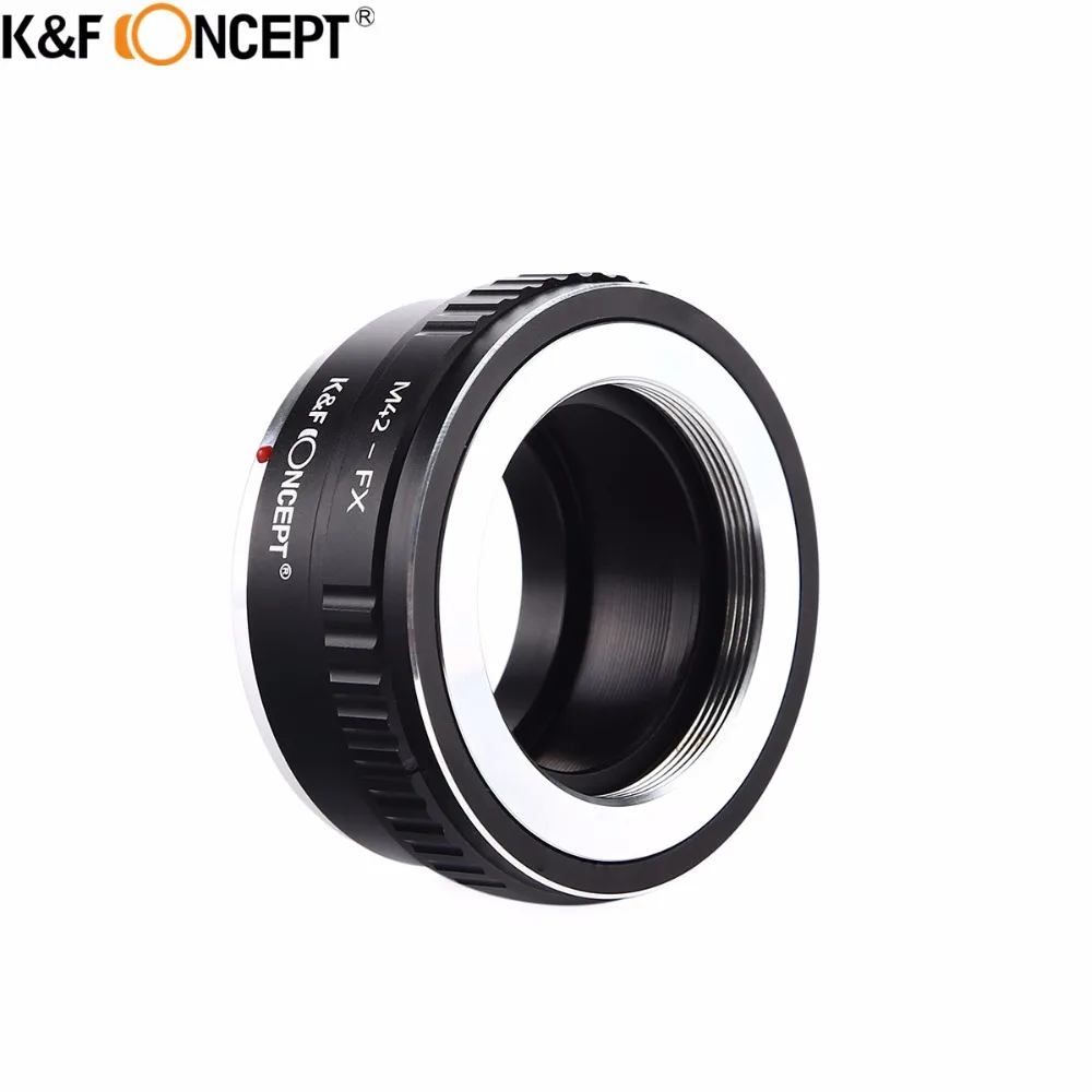 K&F CONCEPT M42-FX Camera Lens Adapter Ring for M42 Screw Mount Lens to for Fujifilm FX Mount X-Pro1 X-E1 X-M1 X-A1 X-E2 Camera