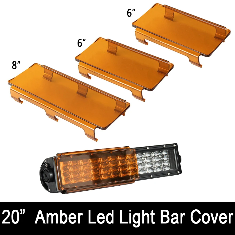 

20 inch Snap on Led Work Light Bar Lens covers Dustproof Cover for ATV SUV 4X4 Off-road Straight/Curved LED Light Bars Covers