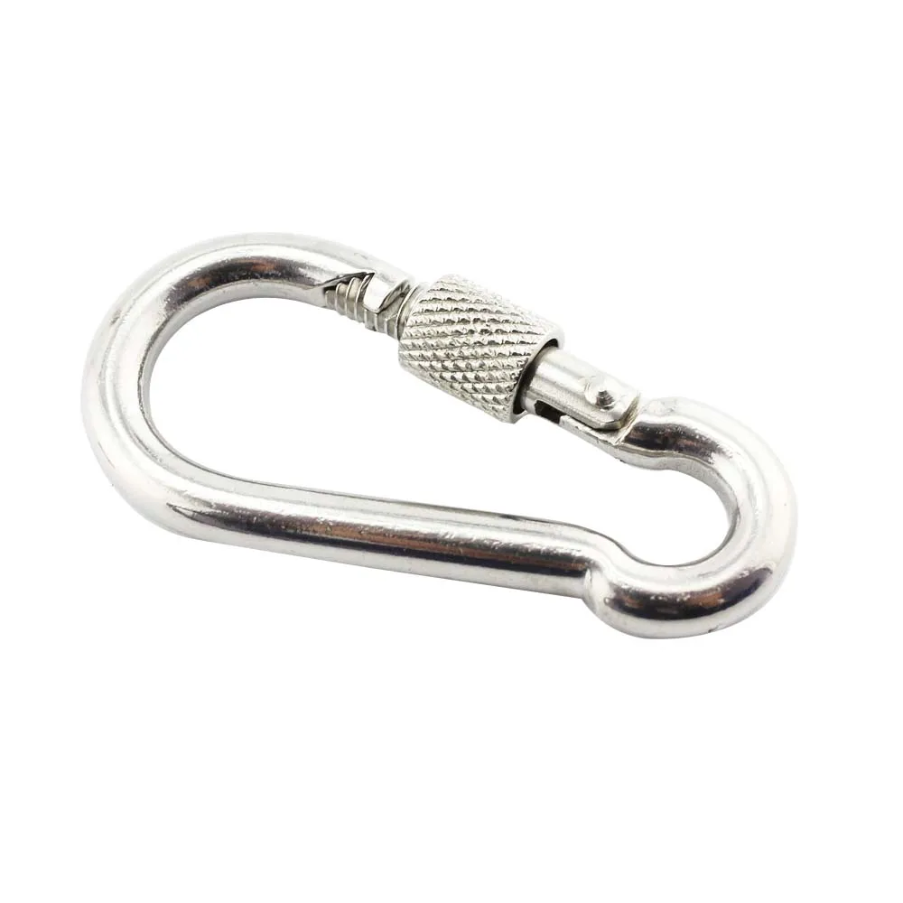 

Stainless Steel 5mm*50mm, Screw Lock Spring Clip Spring hook with nut