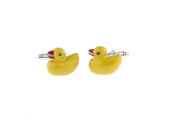 Factory Price Retail Novelty Cuff Button Yellow Duck Style Cuff Button Cufflinks abotoadura