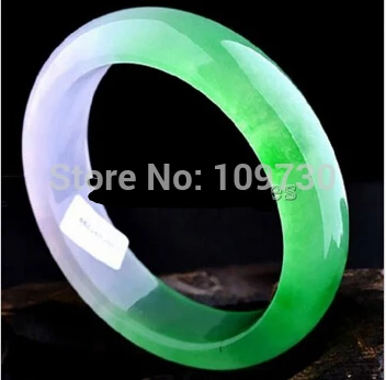 001554 Excellent Ice kinds 100% natural stone green lady's (A0427) bracelet dia. 60mm