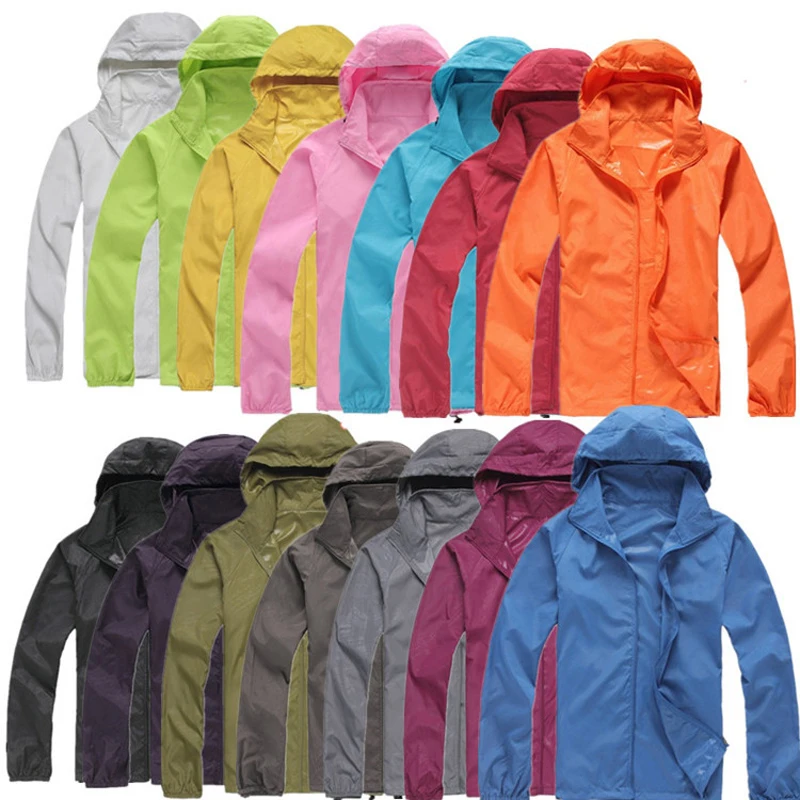 15Color Mens Quick Dry Skin Sun Protection Clothing Couple Medels Coat Fashion Windbreaker Waterproof Men Women Jacket