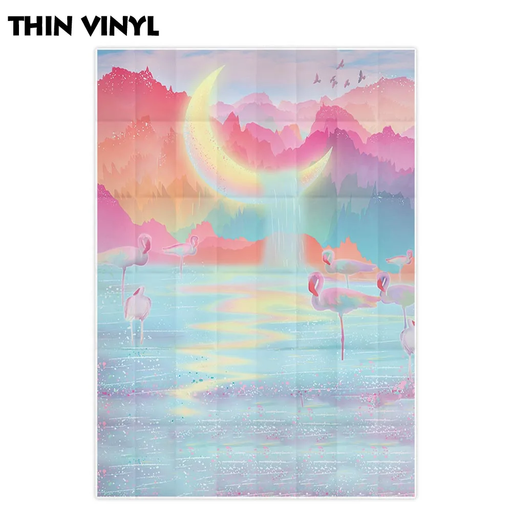 Allenjoy verão fotografia pano de fundo aquarela flamingo romântico praia photo studio photocall photophone