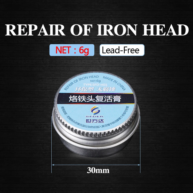 Soldering Iron Lead-Free Tip Refresher Clean Paste for Oxide Solder Iron Tip Head Resurrection Repair Tools