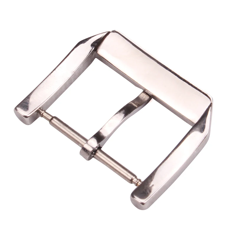 Stainless Steel Watch Strap Clasp 16mm 18mm 20mm 22mm Polished Brushed High Quality Silver Watchband Accessories Tang Pin Buckle