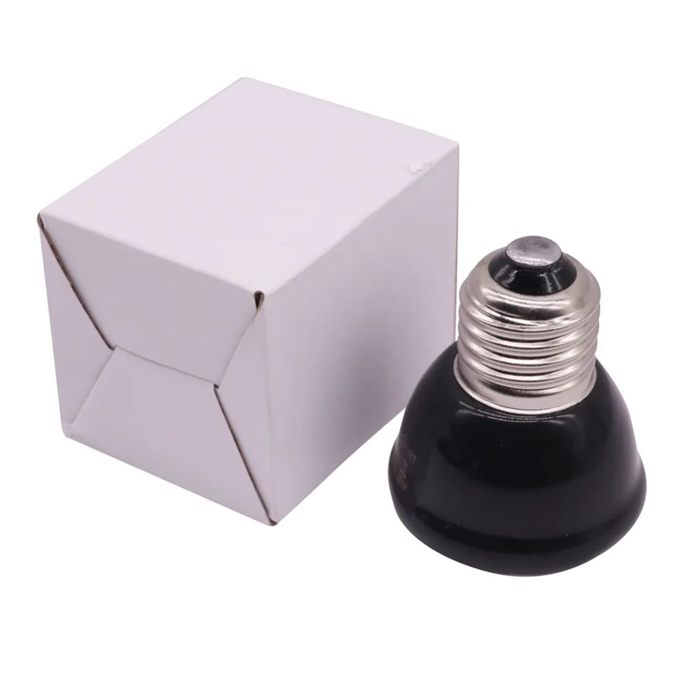 1 Pcs E27 80/60/40 /20W Infrared emission Ceramics Warm Lnsulation Lamp Reptiles Crawling Pets Cooler Box Ceramic Lamp No Light