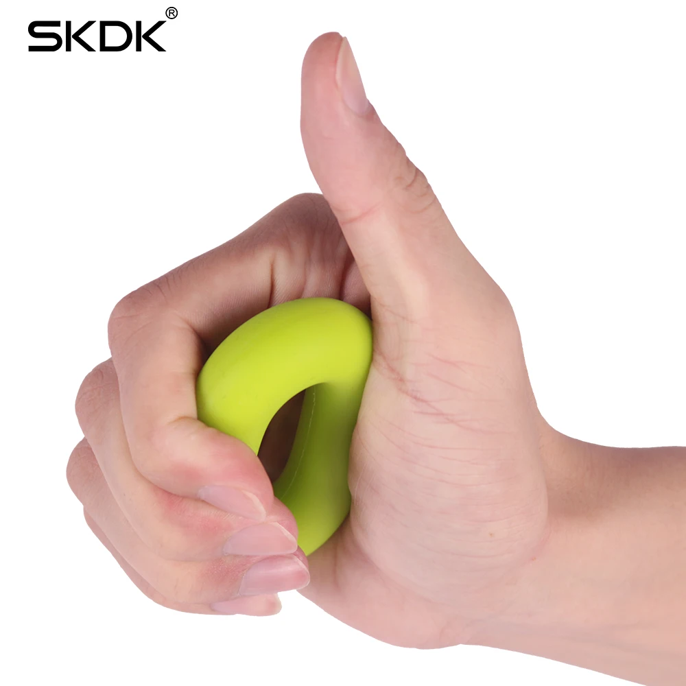 

SKDK 1PC Silicone Finger Force Trainer 30-50LB Professional Hand Grip Ring Crossfit Elastic Finger Strength Exerciser Grips