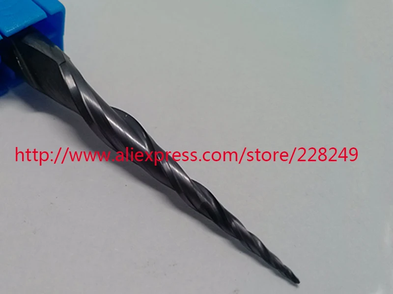 1pc R0.5*D8*45*85L*2F HRC55 Tungsten solid carbide Coated Tapered Ball Nose End Mills CNC milling cutters