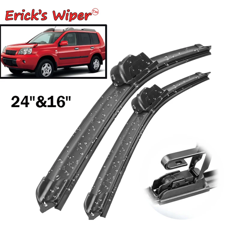 Erick's Wiper Front Wiper Blades For Nissan X-Trail T30 2000 - 2007 Windshield Windscreen Clean Window Car Rain Brushes 24