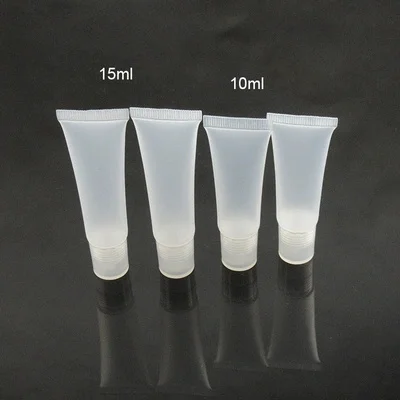 개/몫 10ml 15ml 빈 튜브 립 글로스 밤 선 스크린 크림 컨테이너 화장품 뷰티 메이크업 도구 액세서리