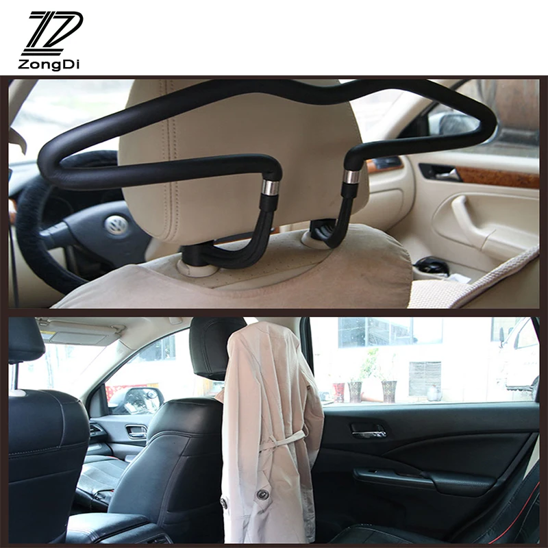 ZD Automobiles For Audi A4 B7 B5 A6 C6 Q5 TT A1 Honda Civic 2006-2011 Fit Accord CRV Car Hanger Clothes Rack Headrest Stainless