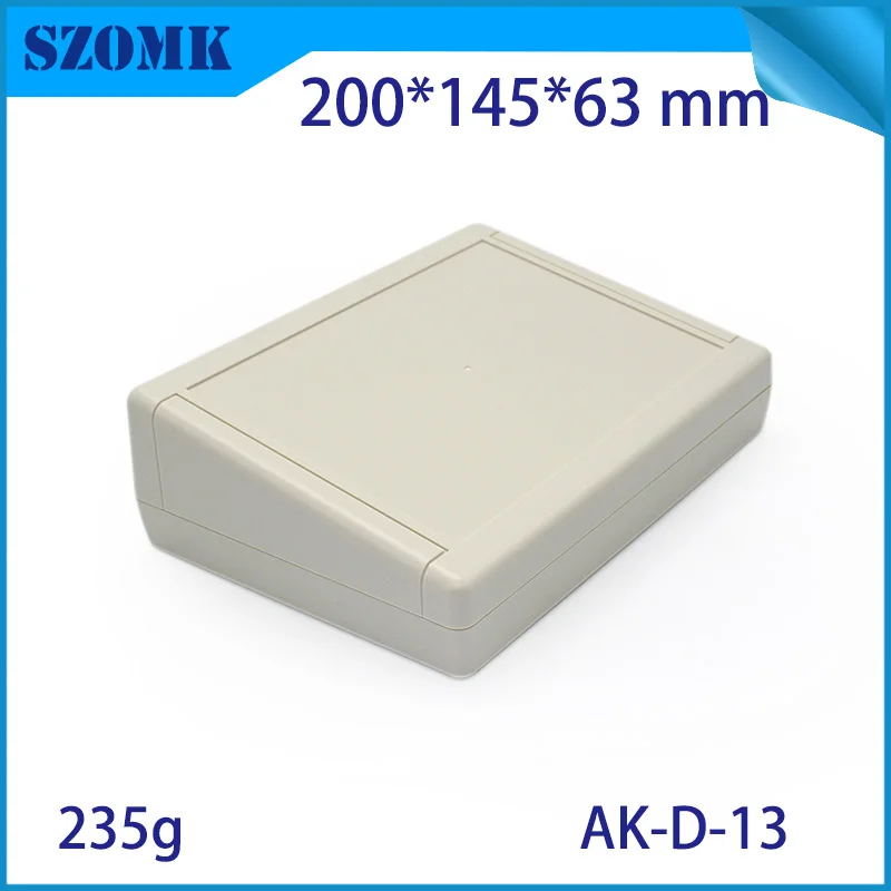 

4Pcs 200*145*63mm customizable plastic electrical outlet boxes desktop plastic instrument housing enclosure for pcb connectors