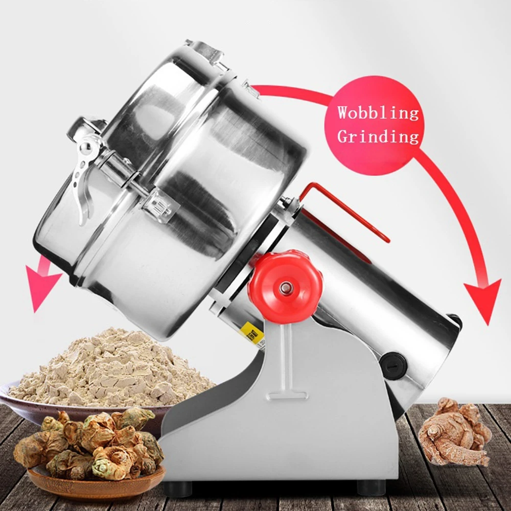 DMWD 800G/1000G/2500G Stainless Steel Electric Coffee Grinder 220V Grains Spices Herbal Cereals Mill Home Flour Powder Crusher