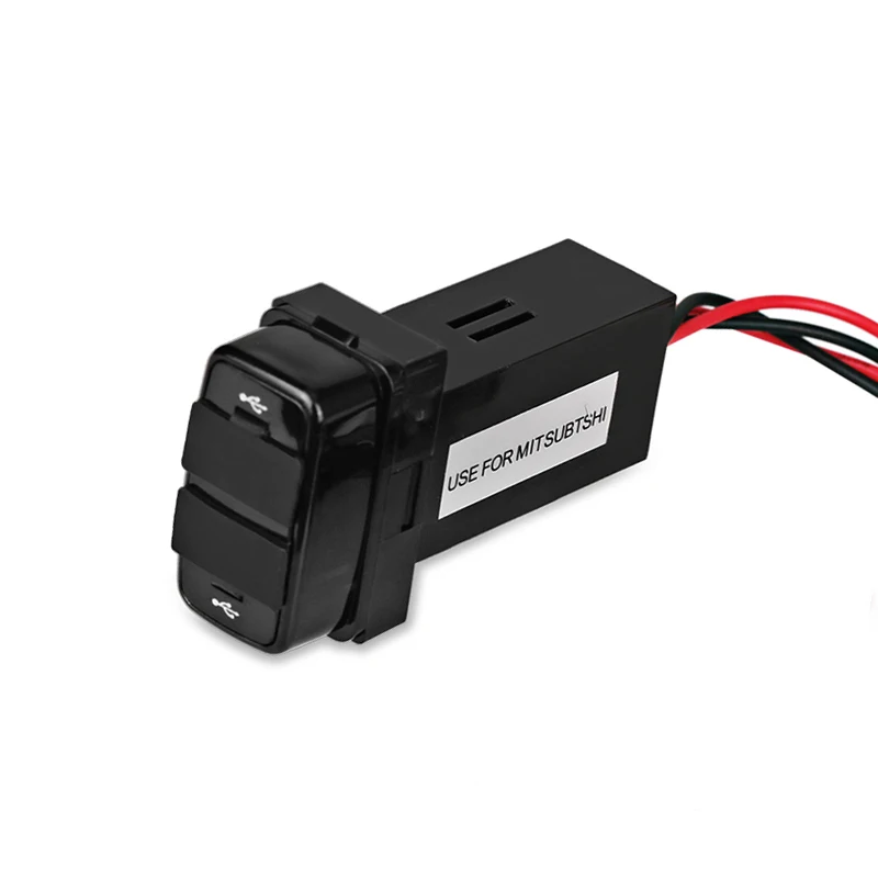 5 v 2.1A Doppia Interfaccia USB Presa Caricabatteria Da Auto Power Inverter Convertitore Del Telefono Delle Cellule di GPS per Mitsubishi Challenger NM NP NS NT NW