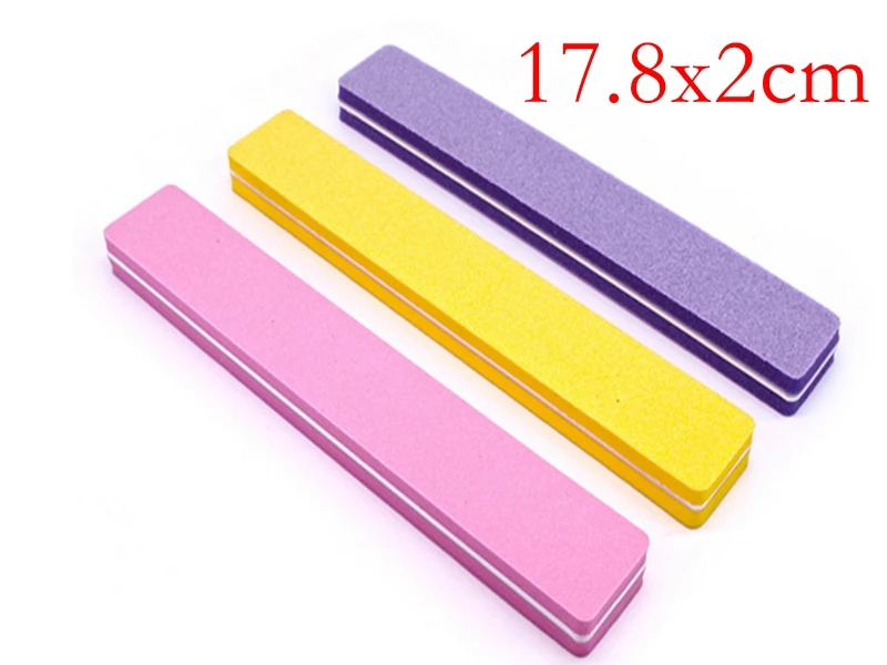 

2000Pcs/lot Fast shipping Nail Files 100/180 Nail Art Buffer Sanding Polishi Mini Nail File to polish 17.8x2cm