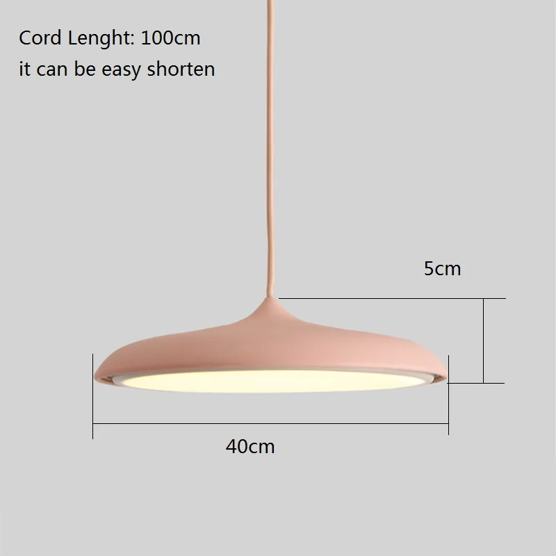 Bar Modern Pendant Lighting LED Pendant Light Kitchen Island Pink Lamp Hotel Lights Room Study Office Ceiling Lamp Bulb Include