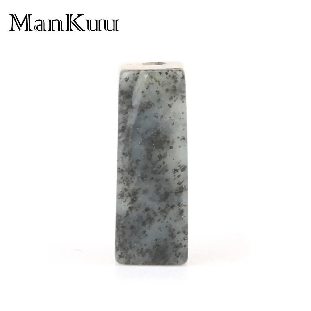 Mankuu 5*14mm Column Chinese Jades Semi Precious Stone Bead Wholesale Lots Bulk Natural Stone Beads For Jewelry Making 20pcs/Lot