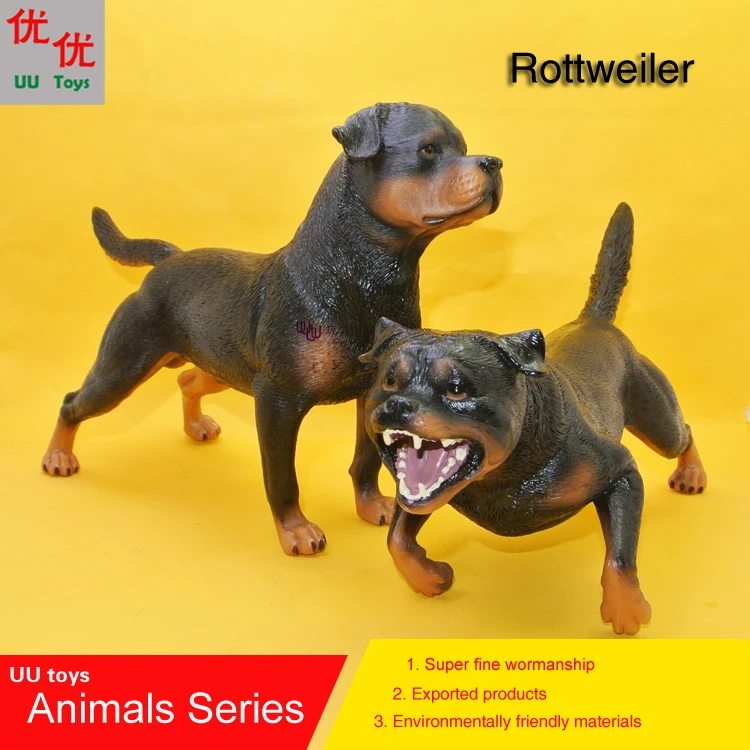 Hot toys: Rottweiler dog simulation model  Animals   kids  toys children educational props