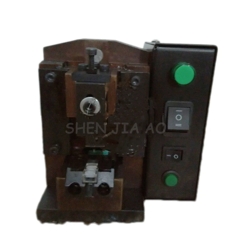 الهاتف كابل العقص آلة 8P8C الكريستال رئيس الصحافة شبكة كابل العقص آلة 110/220V 1 قطعة