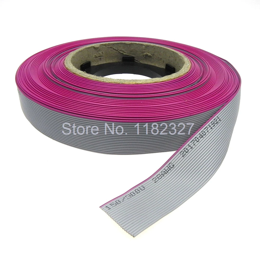 (50 meters/lot)  20Pin 1.0mm pitch 50 meters long Grey Color IDC Flat Ribbon Cable