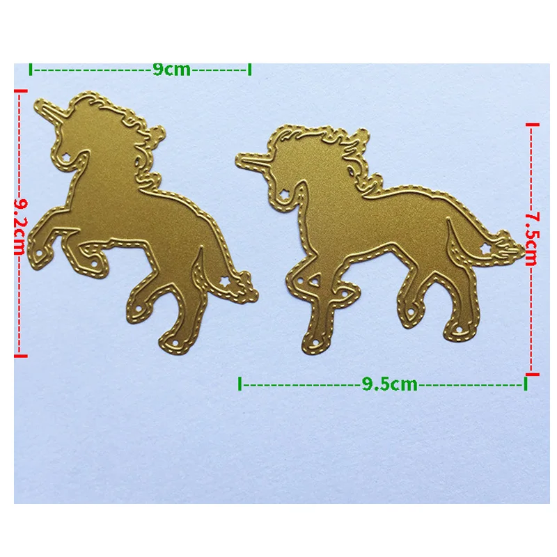 Jednorożec Horse Frame Dies Scrapbooking METAL CUTTING DIES New 2024 Stamp Craft Die Cut Embossing Stencil Paper Card Making DIY