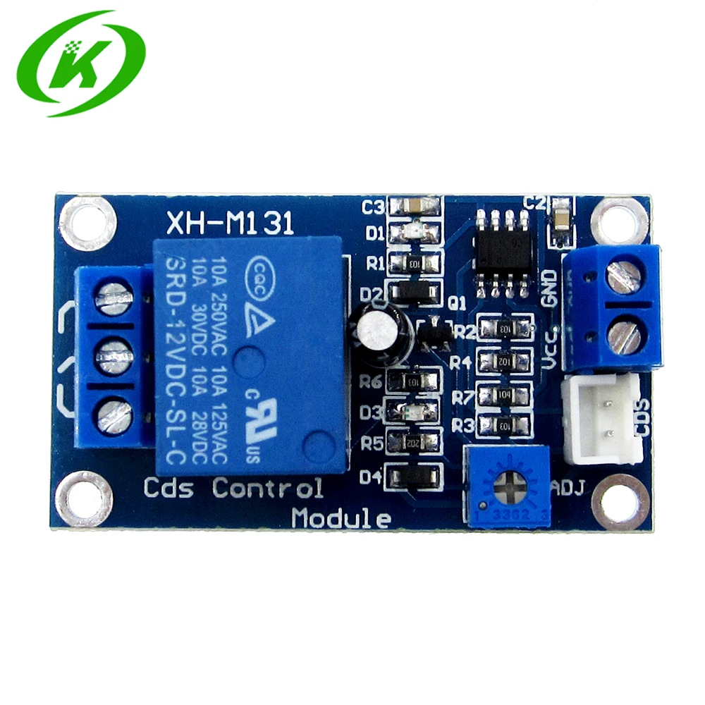 XH-M131 DC 5V/12V/24V Light Control Switch Photoresistor Relay Module Detection Sensor 10A brightness Automatic Control Module