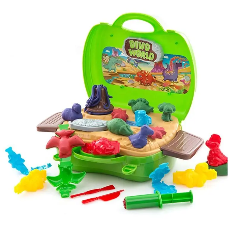 Clay Dinosaur Toys Set Magic Modeling Clay 26 Pieces Safe & Non Toxic 3D Dinosaur Figures Kids Boys and Girls Age 3-12 Years