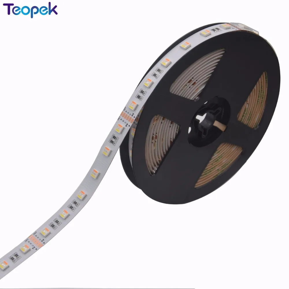 شريط مصابيح Led 2 متر/3 متر/5 متر 5050 RGB + CCT 60 led/متر 300 leds 5 في 1 رقاقة CW + RGB + WW شريط مرن DC12V 24 فولت عالي الجودة