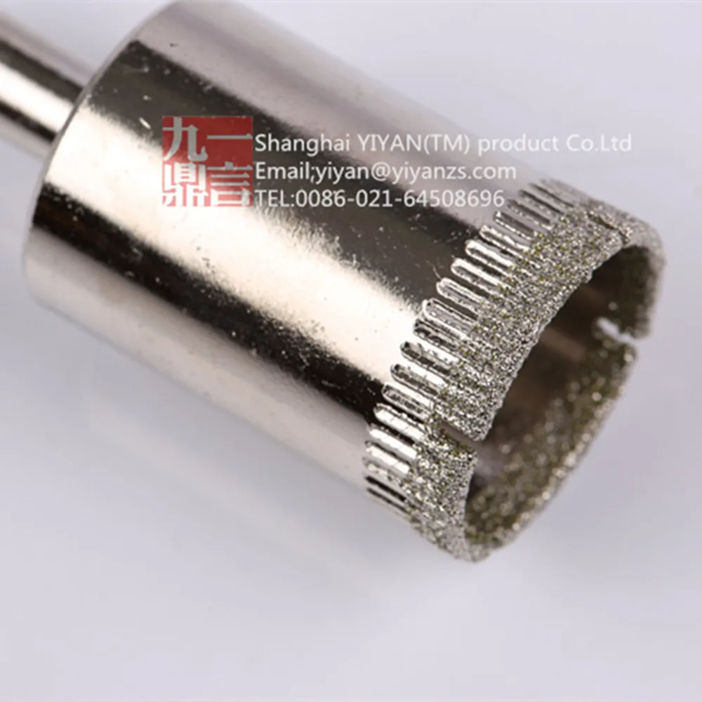 5pcs/lot electroplated diamond concrete drill bits glass hole saw 26mm dia for marble tile porcelain free shipping