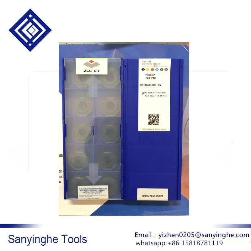 

10pcs/lots YBC302 ONHU08T508-PM cnc carbide turning inserts for steel